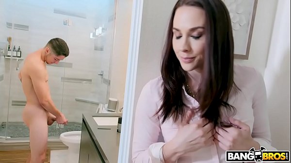 BANGBROS hd porn stepmom catches son jerking off in bathroom