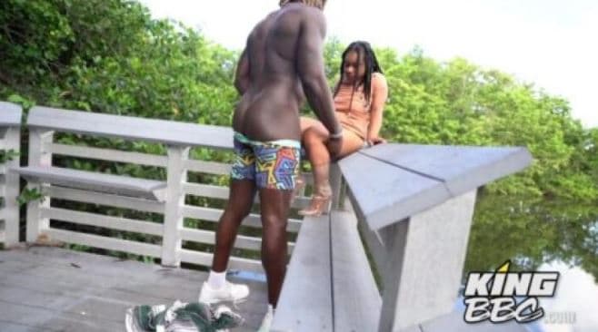 KingBBC – Persia Banks gets fucked in public park